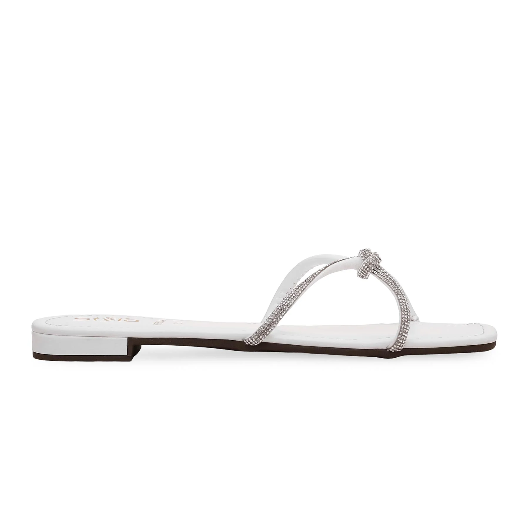 White Formal Slipper FR8224 - Image 2