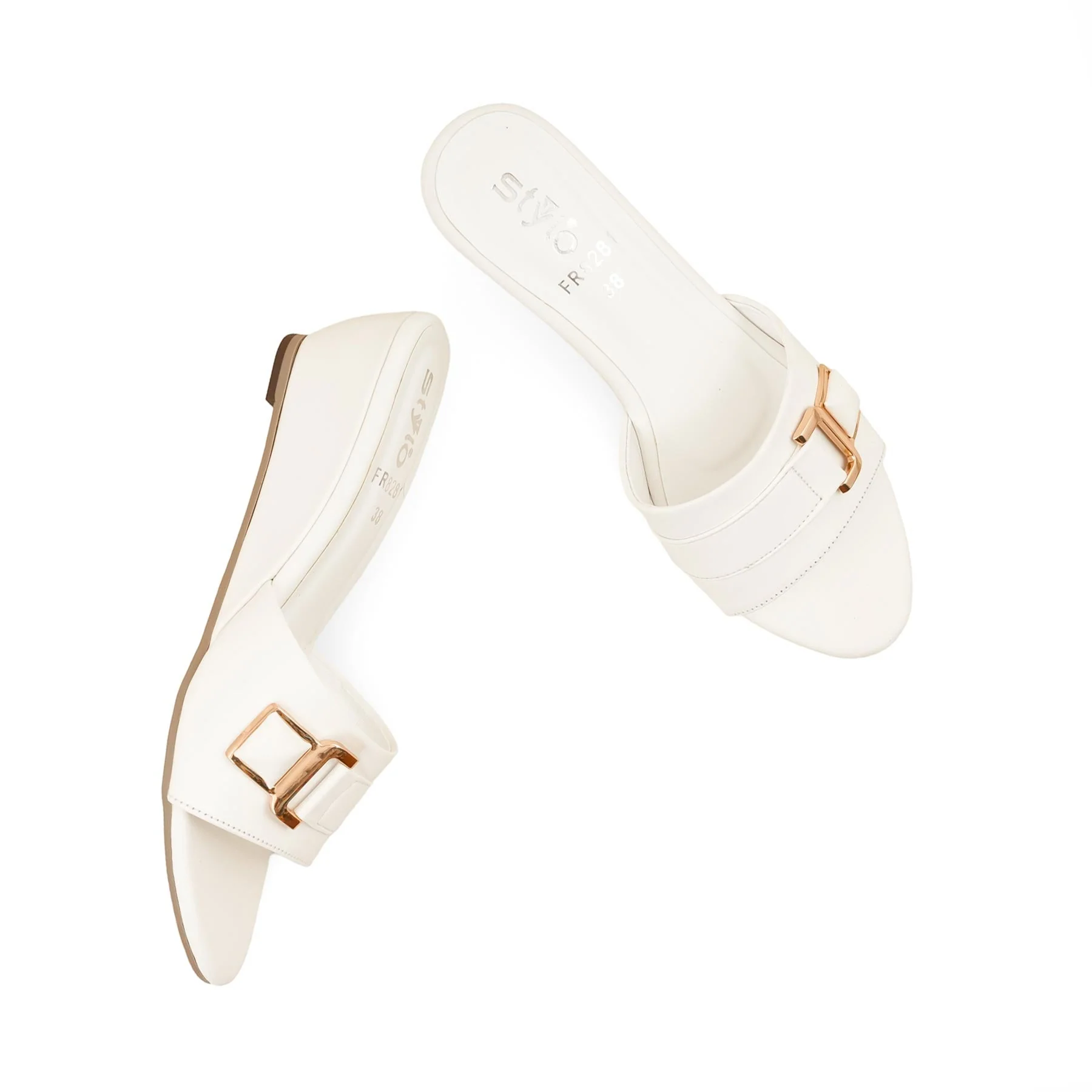 White Formal Slipper FR8281 - Image 5