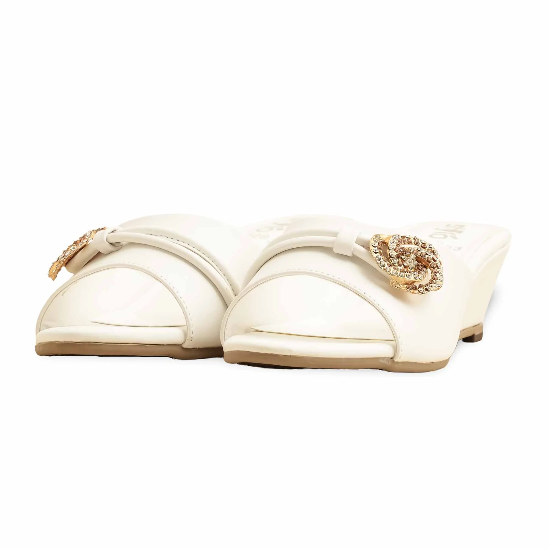 White Formal Slipper FR8283 - Image 3
