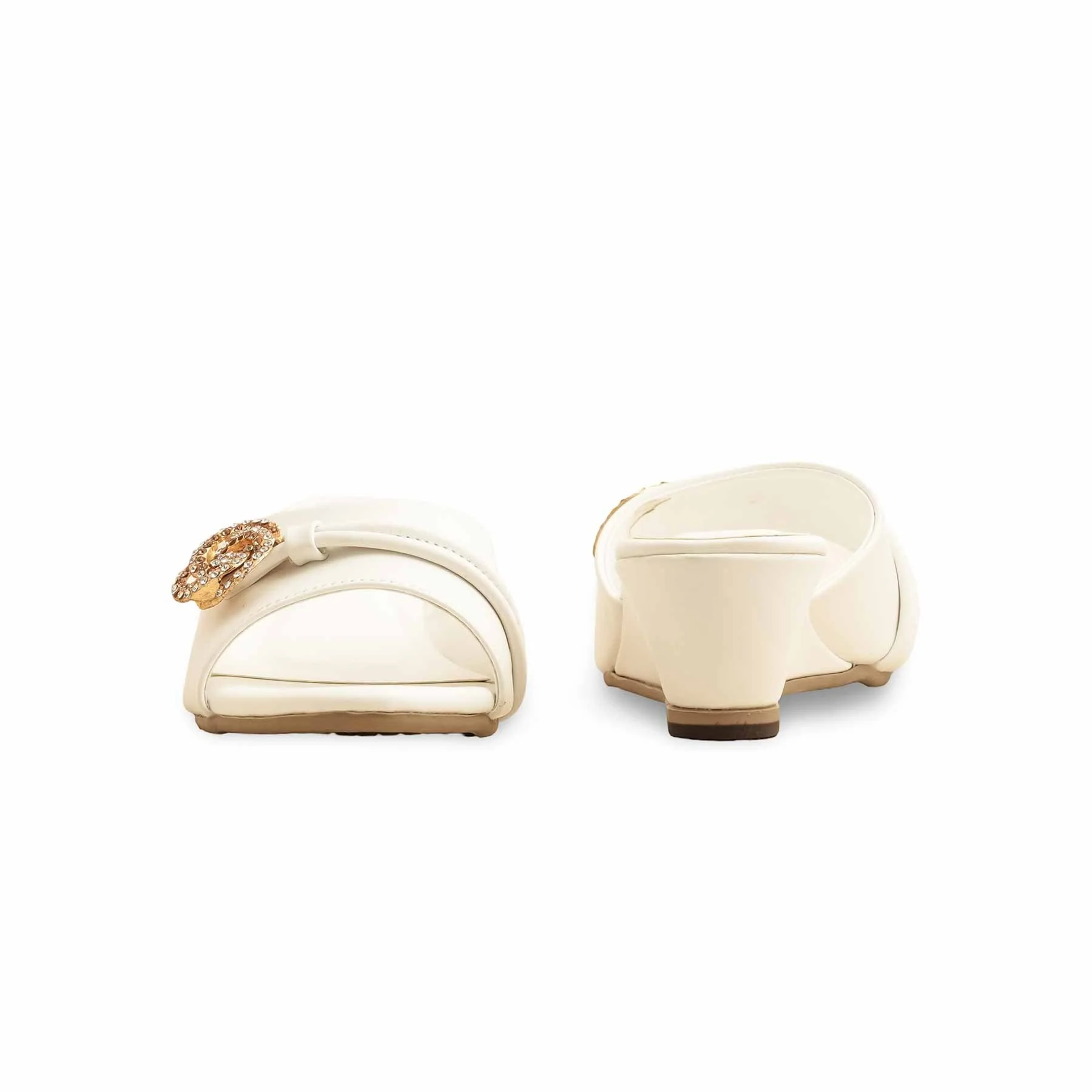 White Formal Slipper FR8283 - Image 4