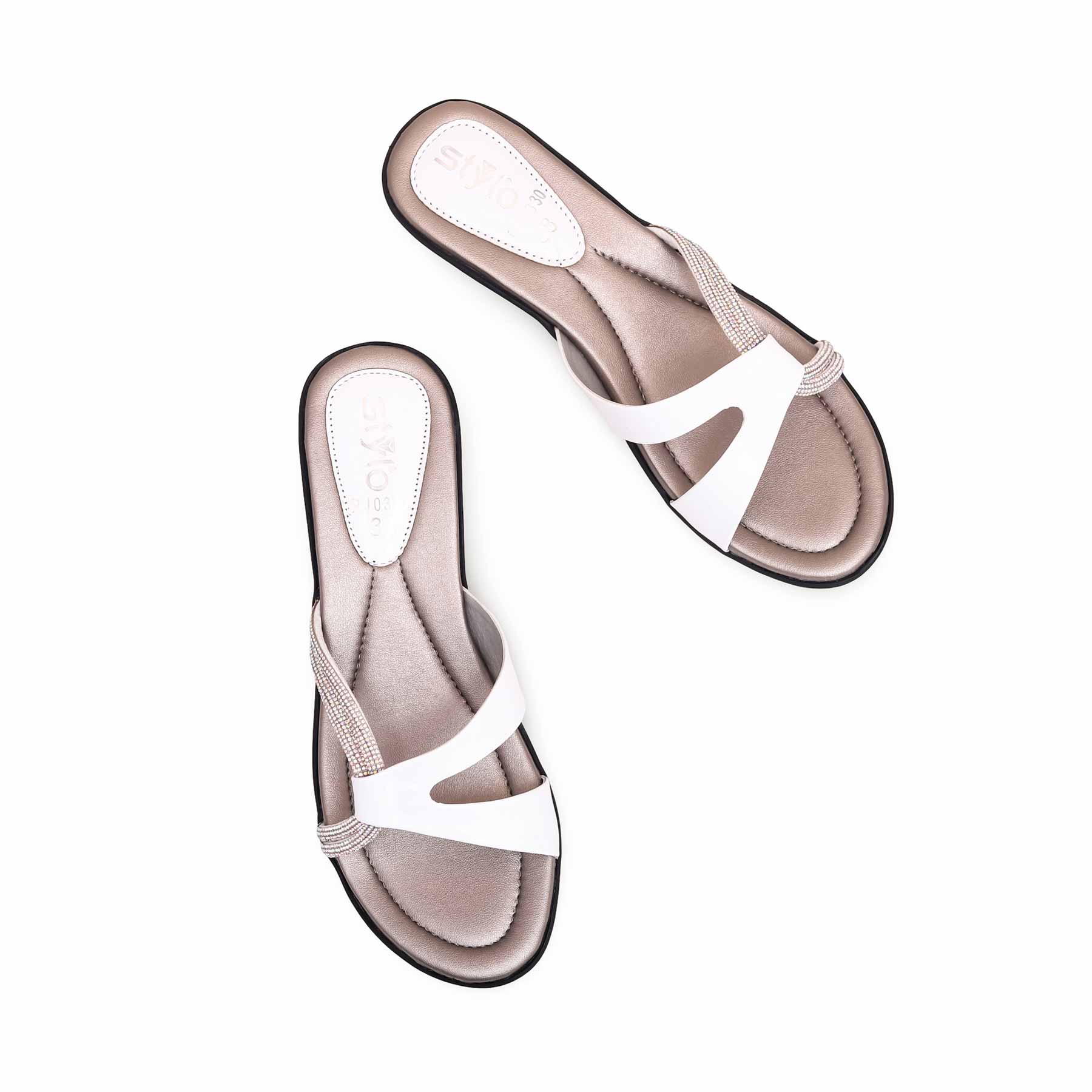 White Formal Slipper PU0330 - Image 4