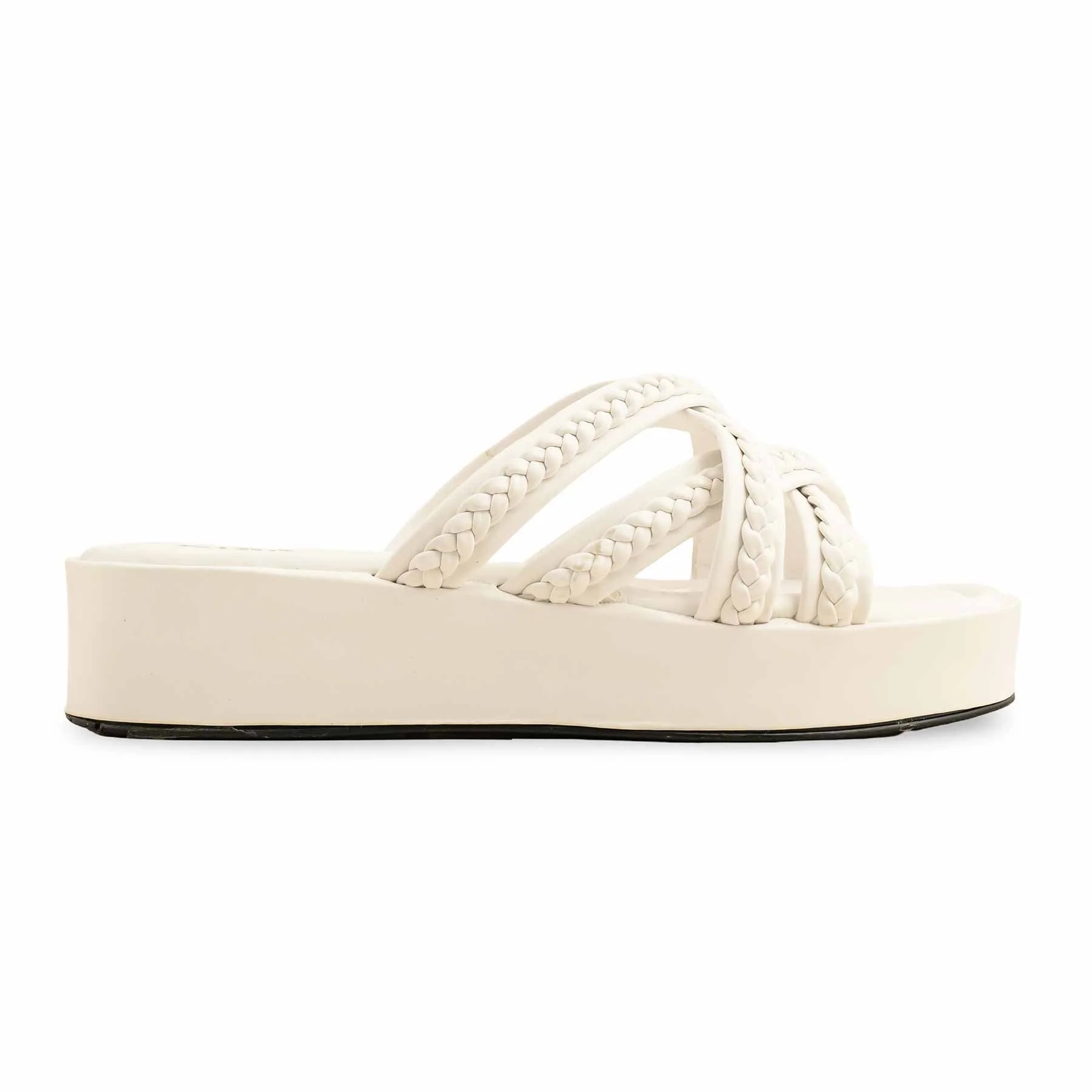 White Formal Slipper PU0475 - Image 2