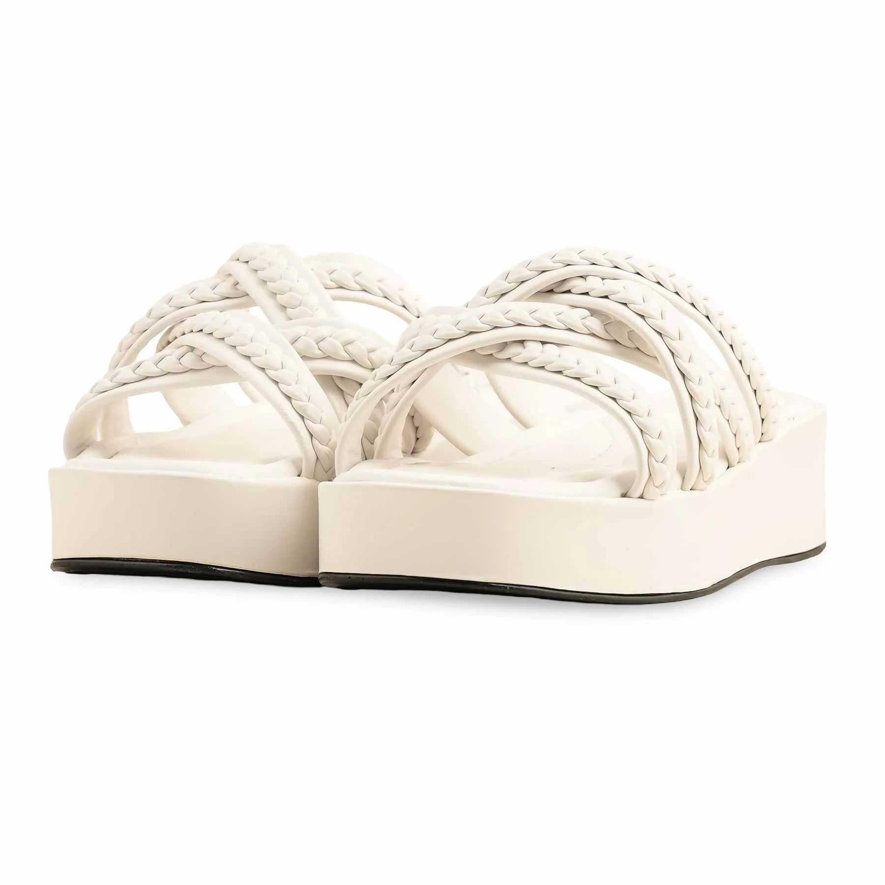 White Formal Slipper PU0475 - Image 3
