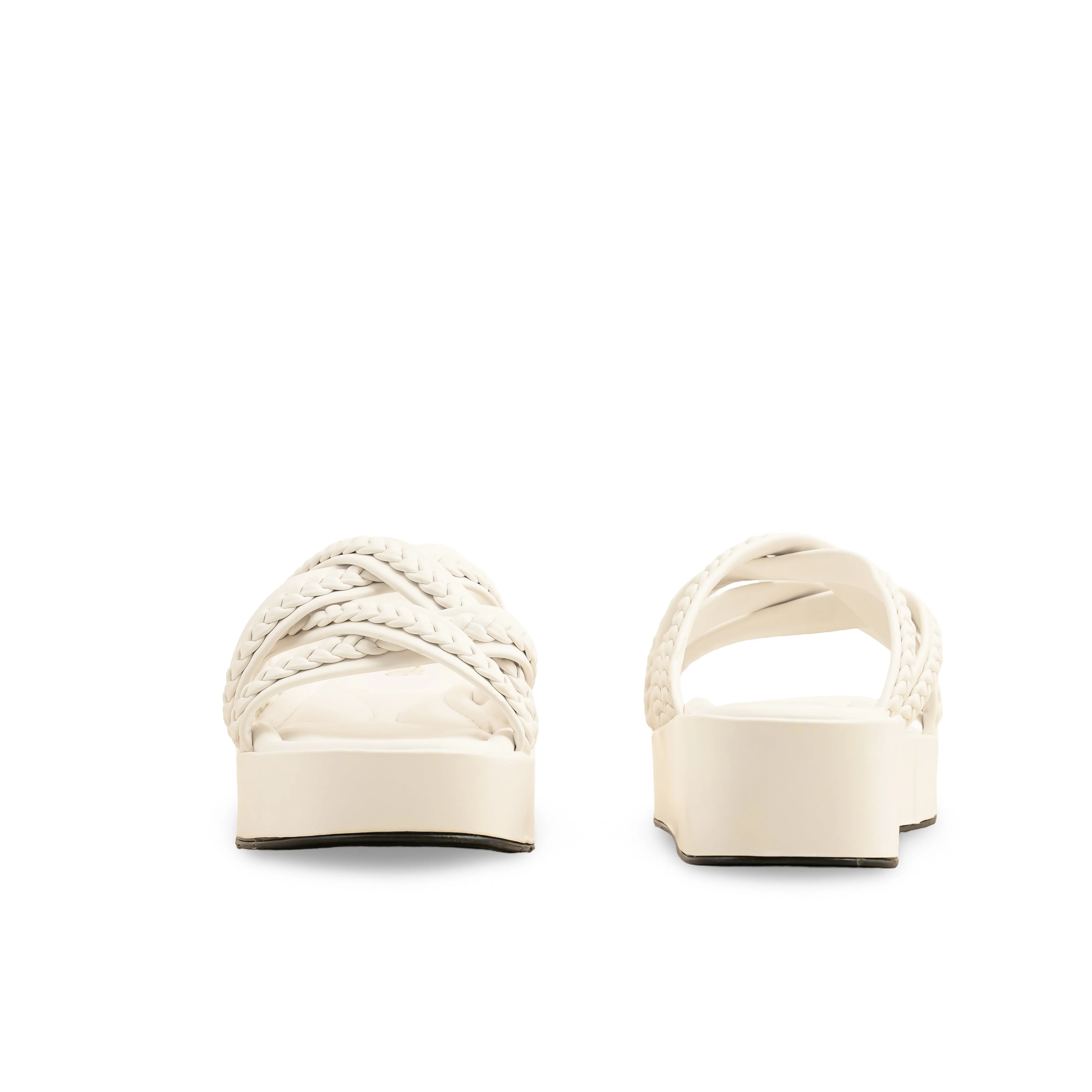 White Formal Slipper PU0475 - Image 4