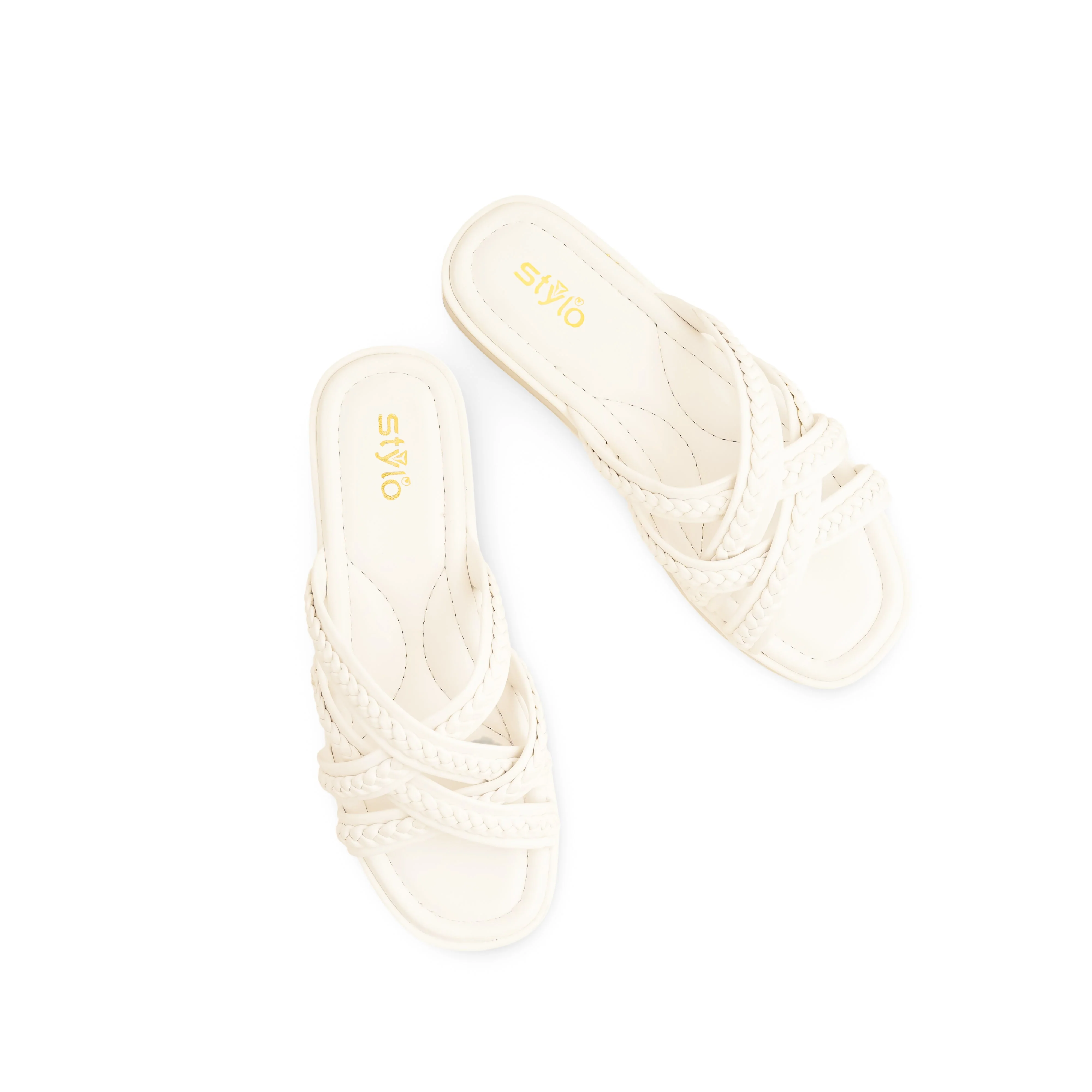 White Formal Slipper PU0475 - Image 5