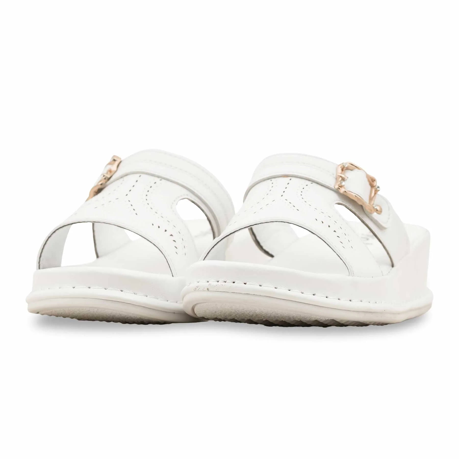 White Formal Slipper PU0495 - Image 3