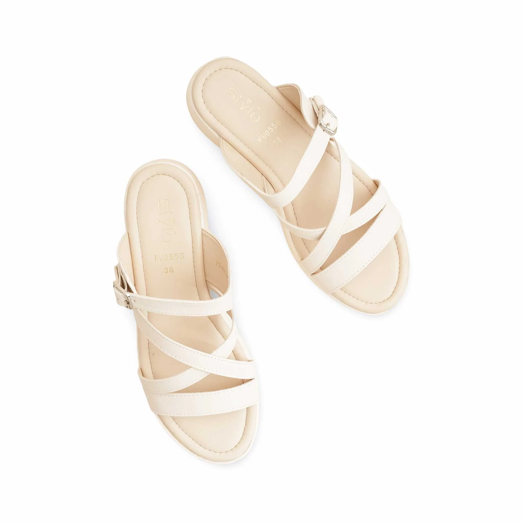 White Formal Slipper PU0556 - Image 5