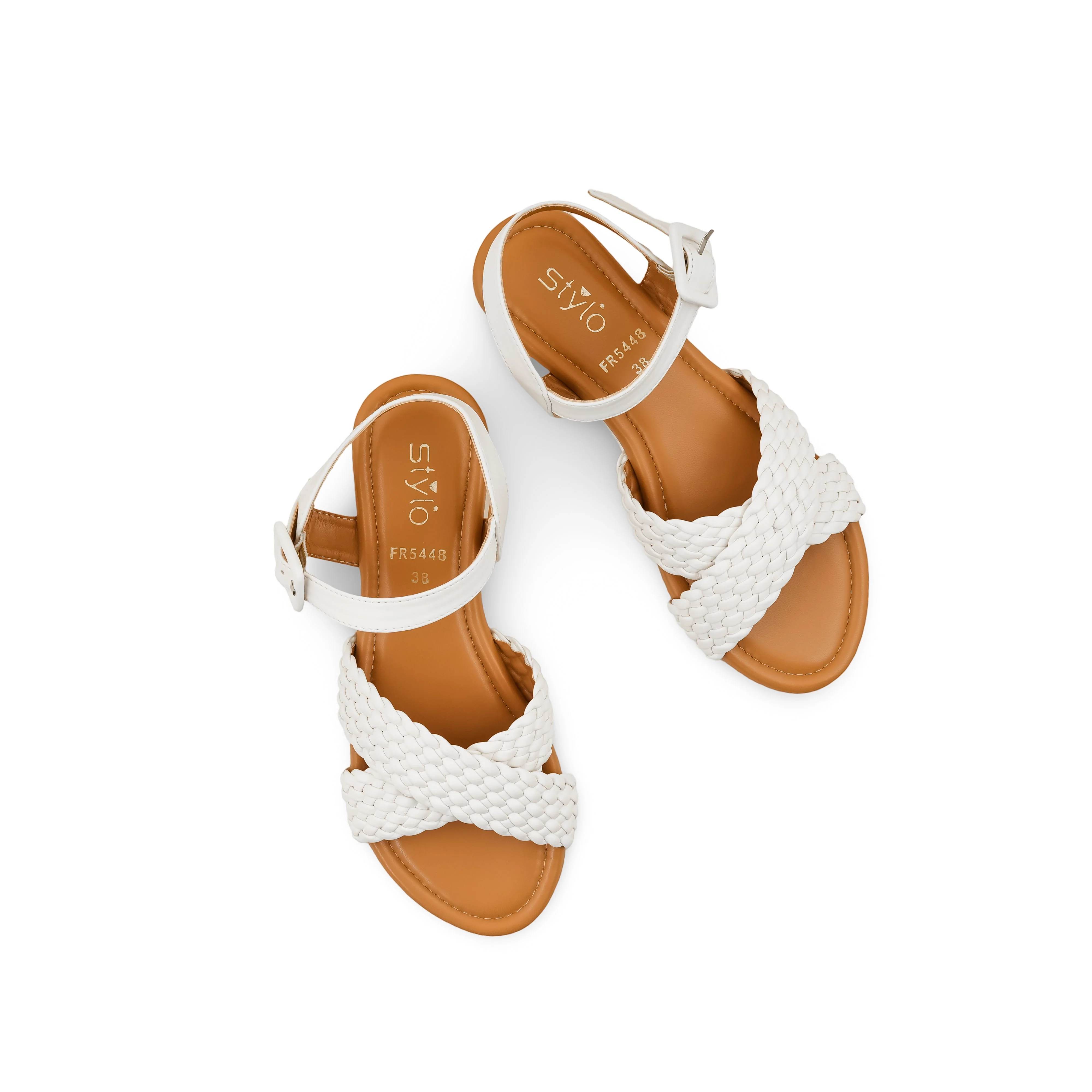 White Formal Women Sandal FR5448 - Image 5