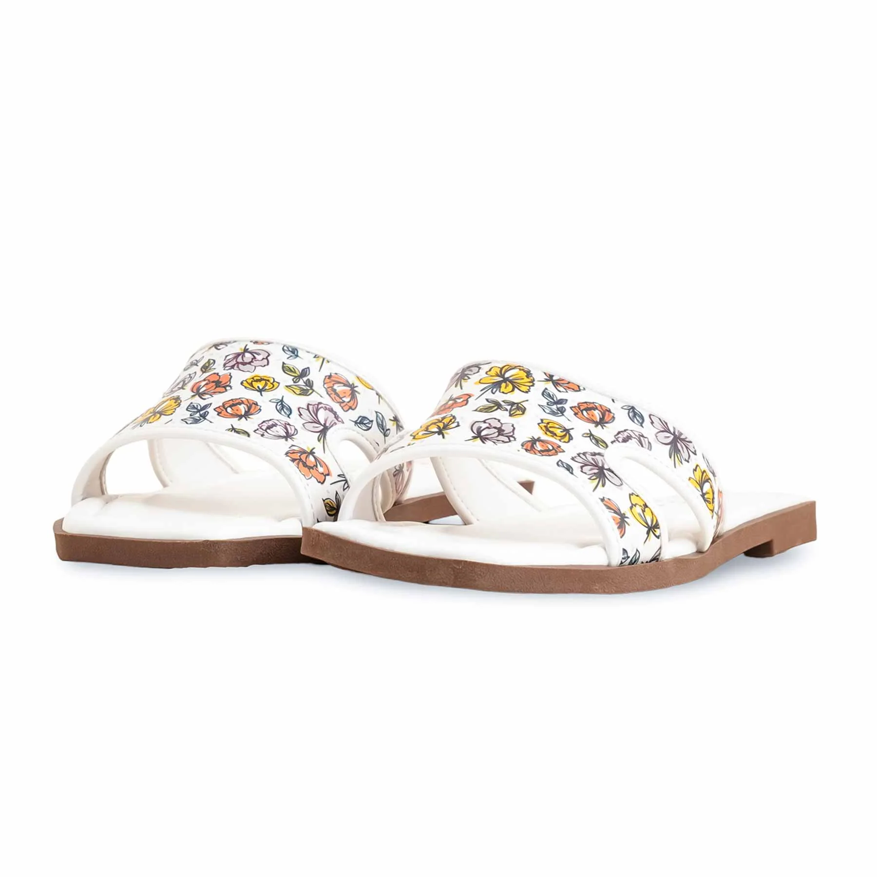 White Formal Women Slipper FR8350 - Image 3
