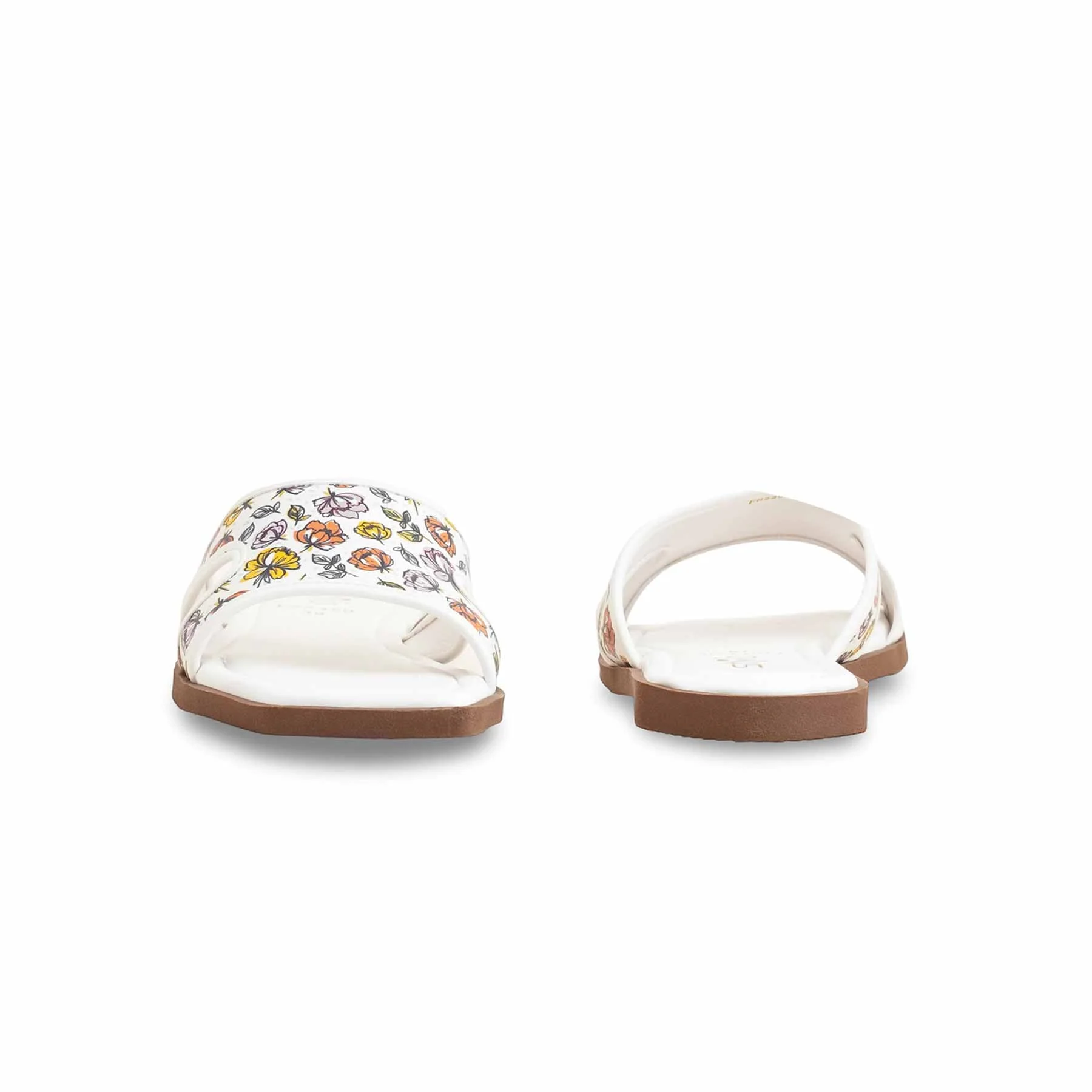 White Formal Women Slipper FR8350 - Image 4