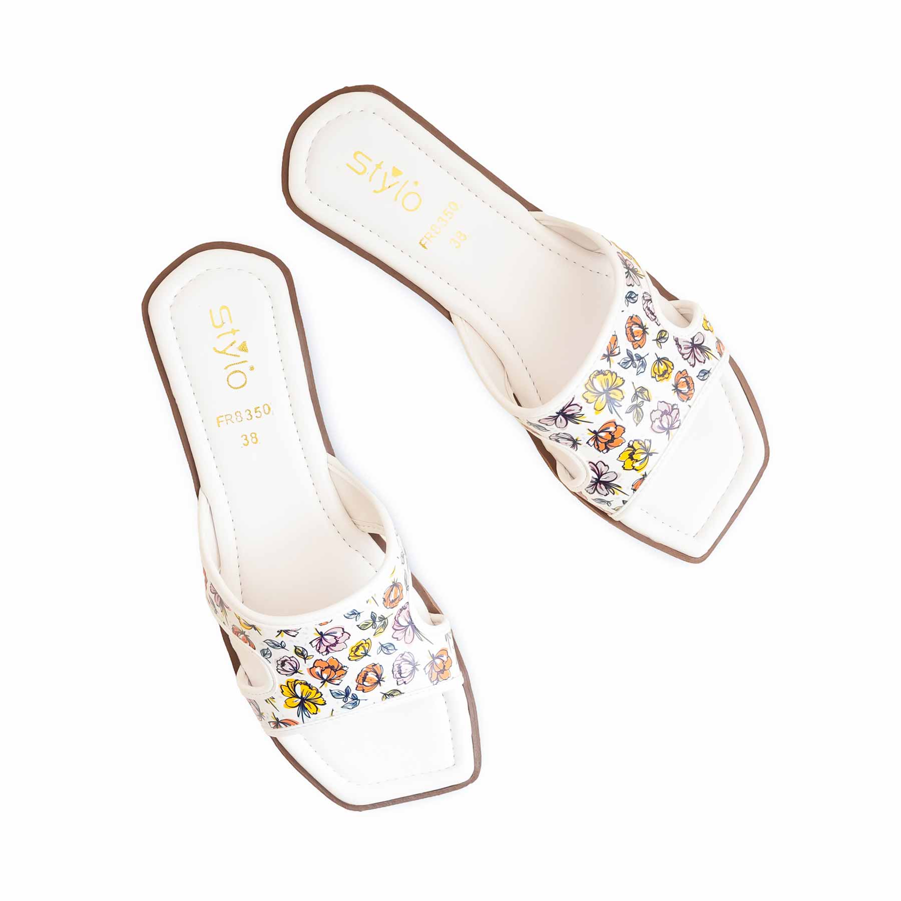 White Formal Women Slipper FR8350 - Image 5