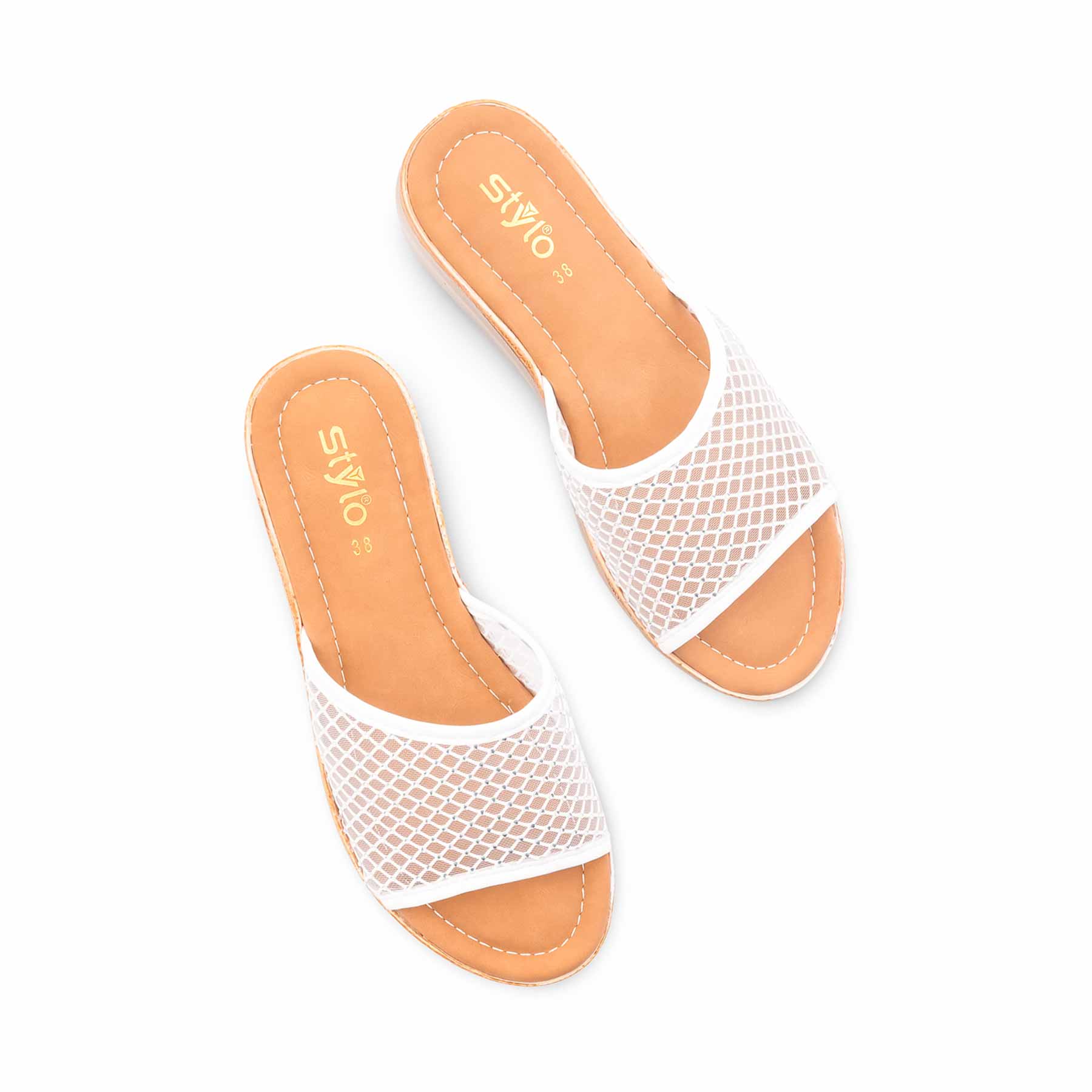 White Formal Women Slipper PU0733 - Image 5