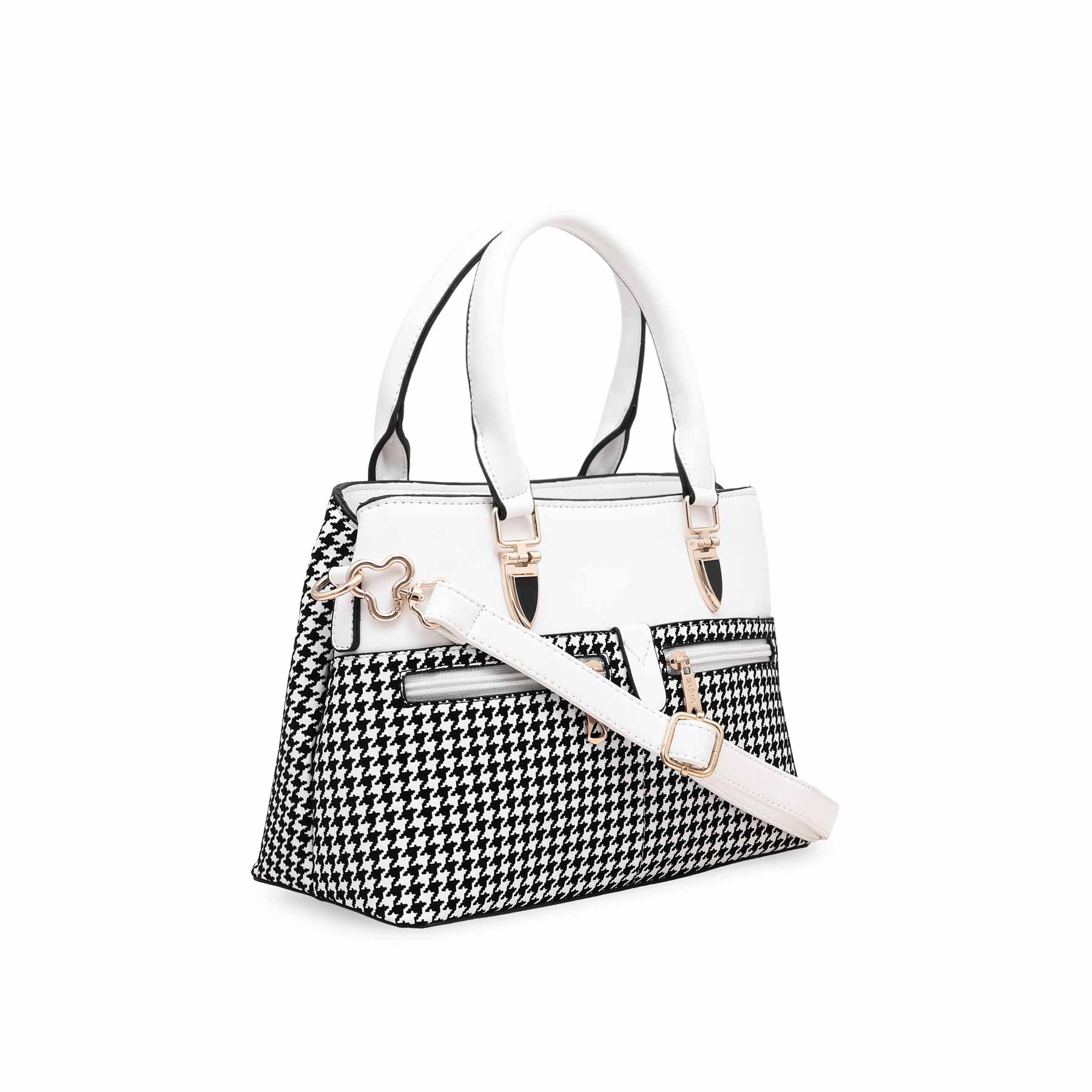 White Tote Hand Bag P55563 - Image 2
