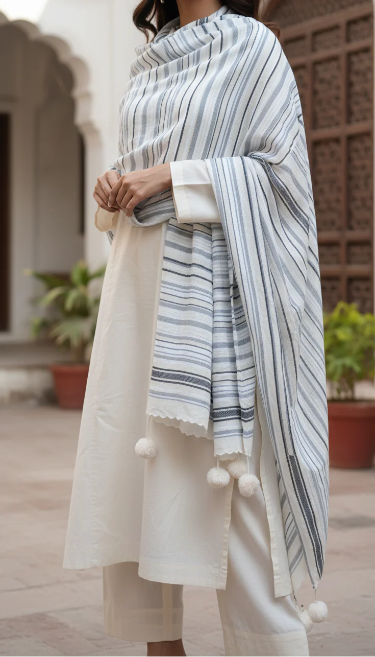 White Winter Stole PN5112