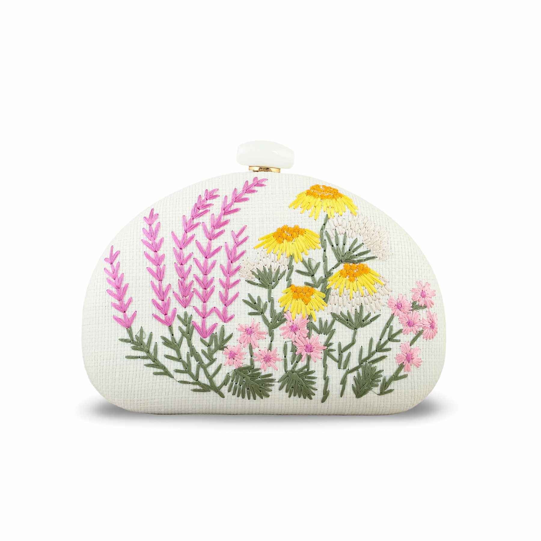 White Women Fancy Clutch P24388 - Image 2