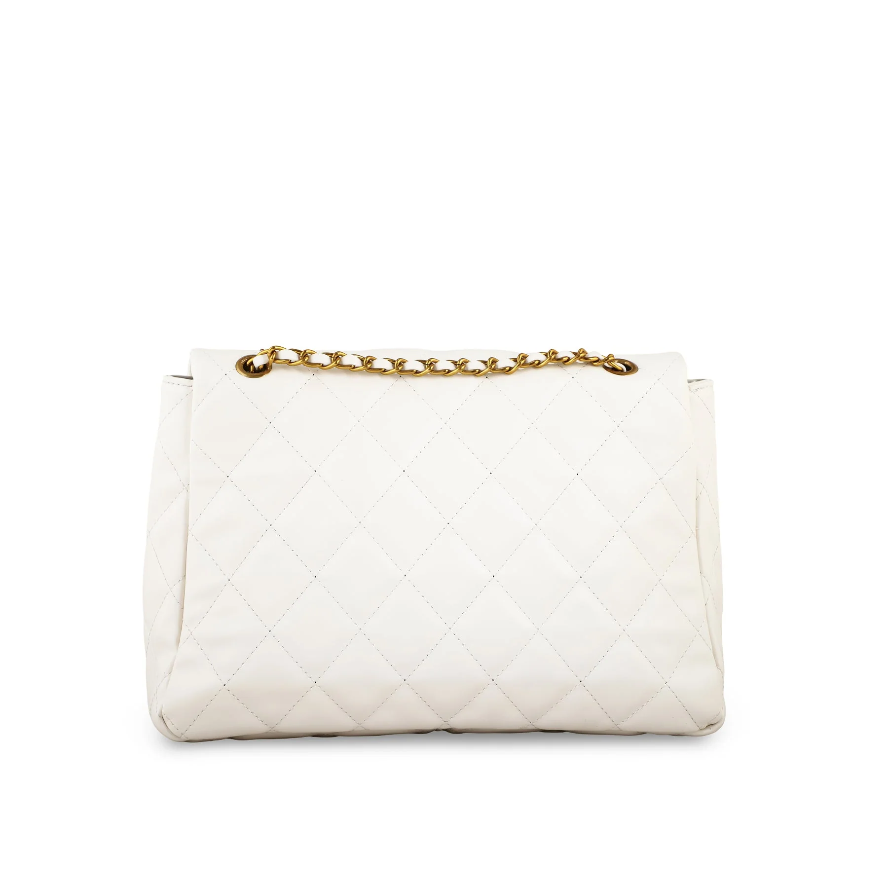 White Women Formal Shoulder Bag P36304 - Image 4