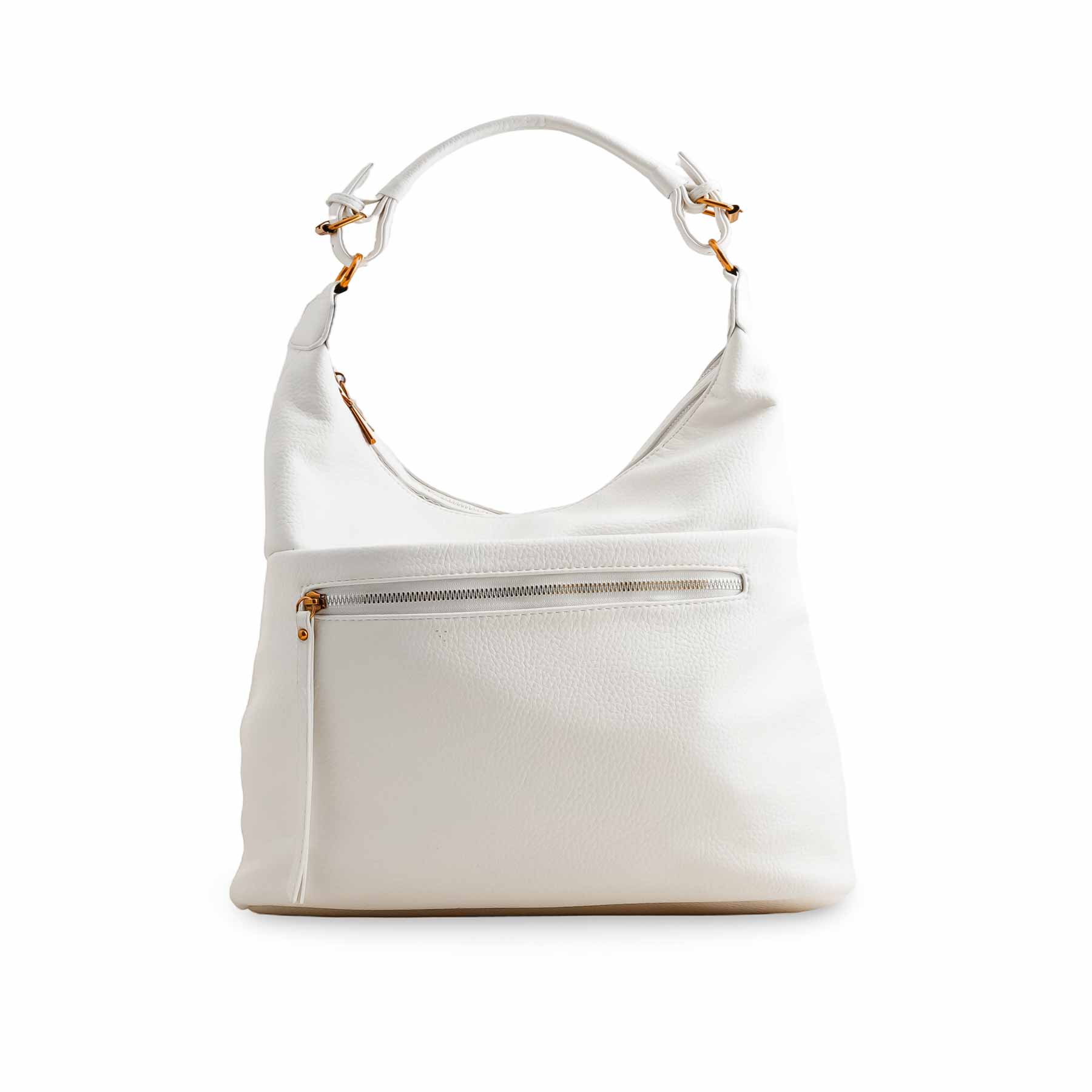 White Women Formal Shoulder Bag P36359 - Image 2
