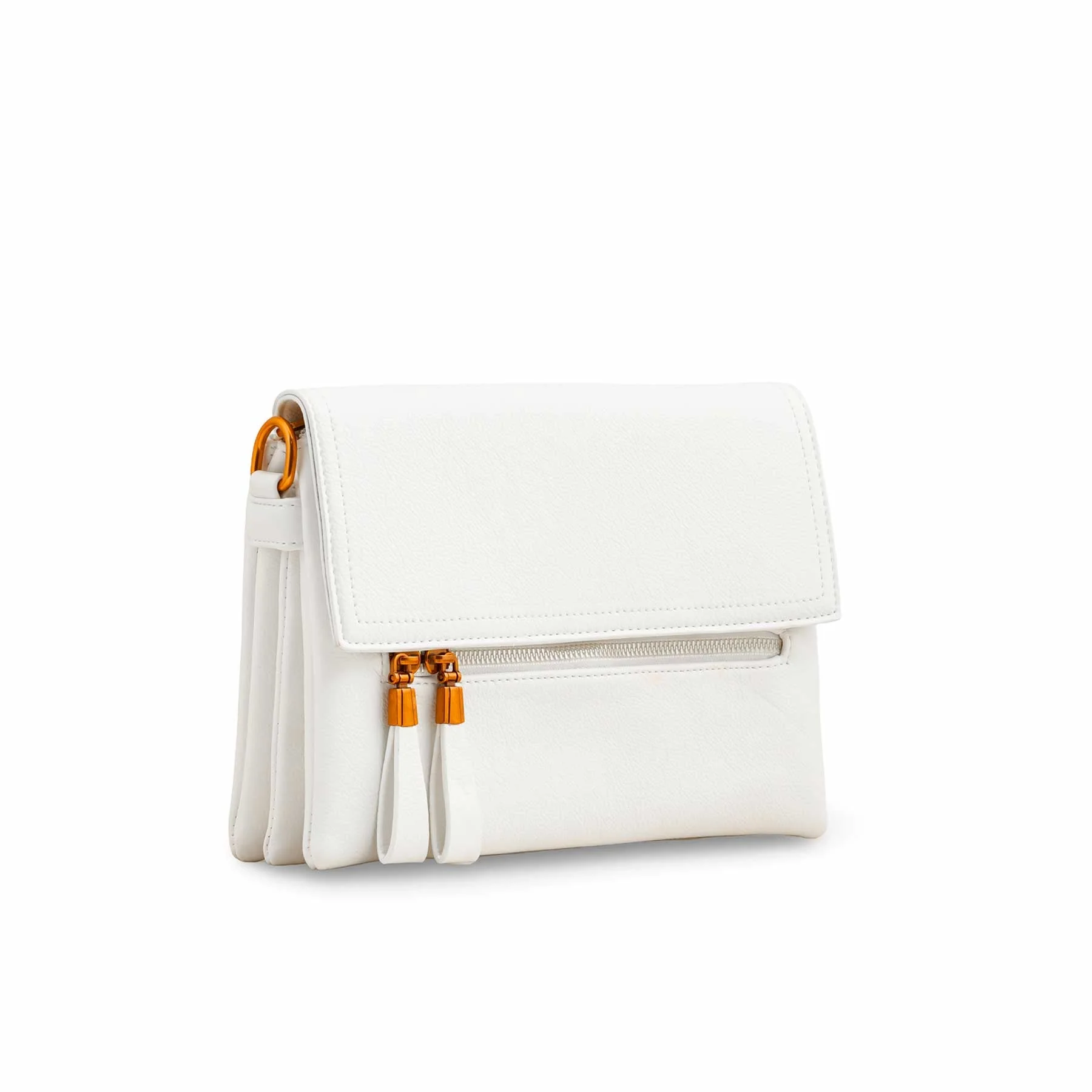 White Women Formal Shoulder Bag P36362 - Image 3