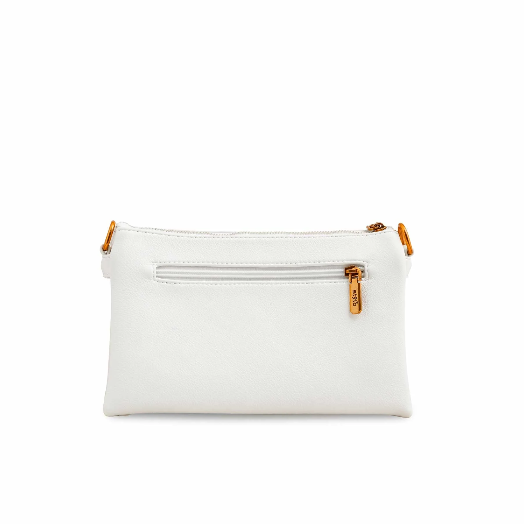 White Women Formal Shoulder Bag P36363 - Image 4