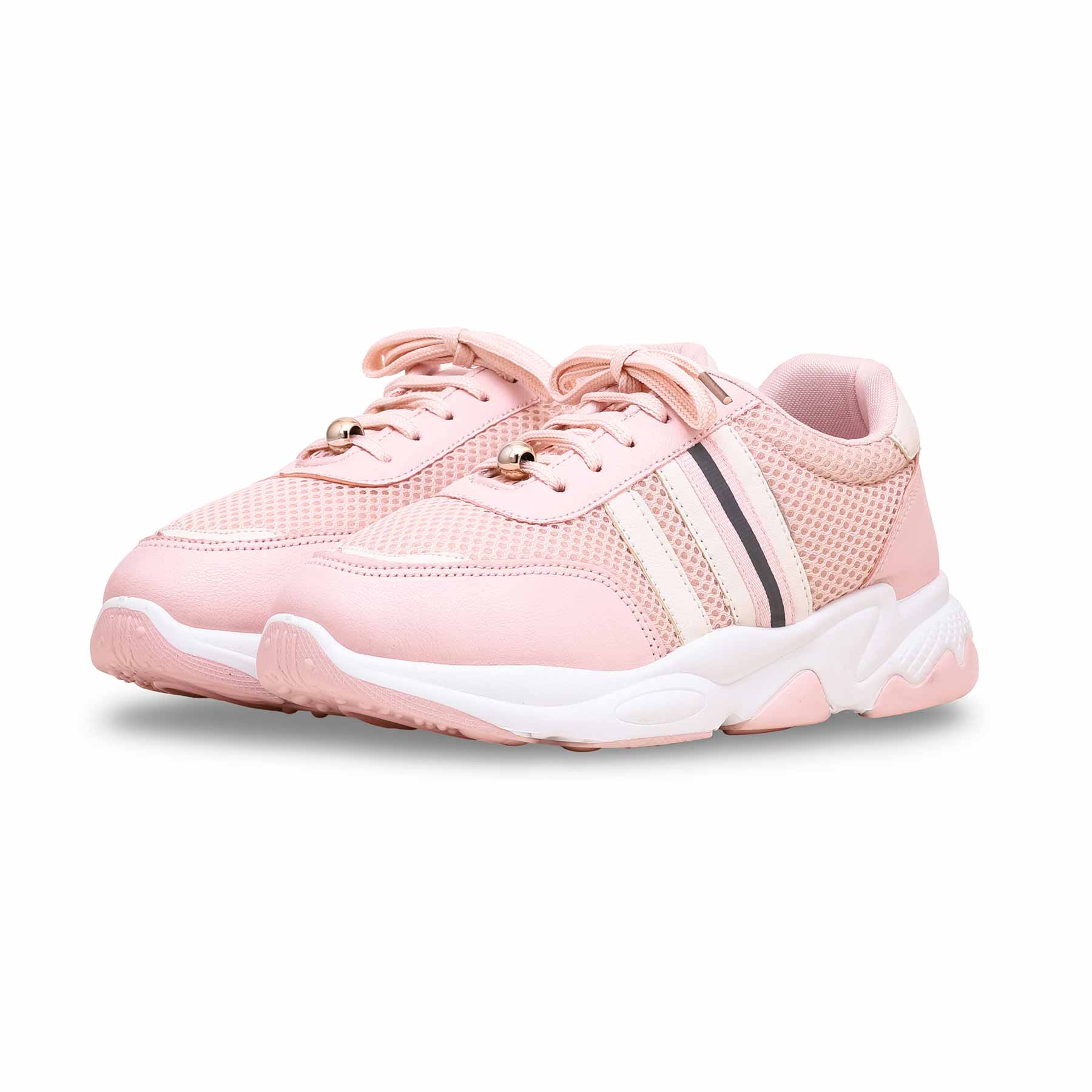 Women Pink Casual Sneaker AT7328 - Image 3