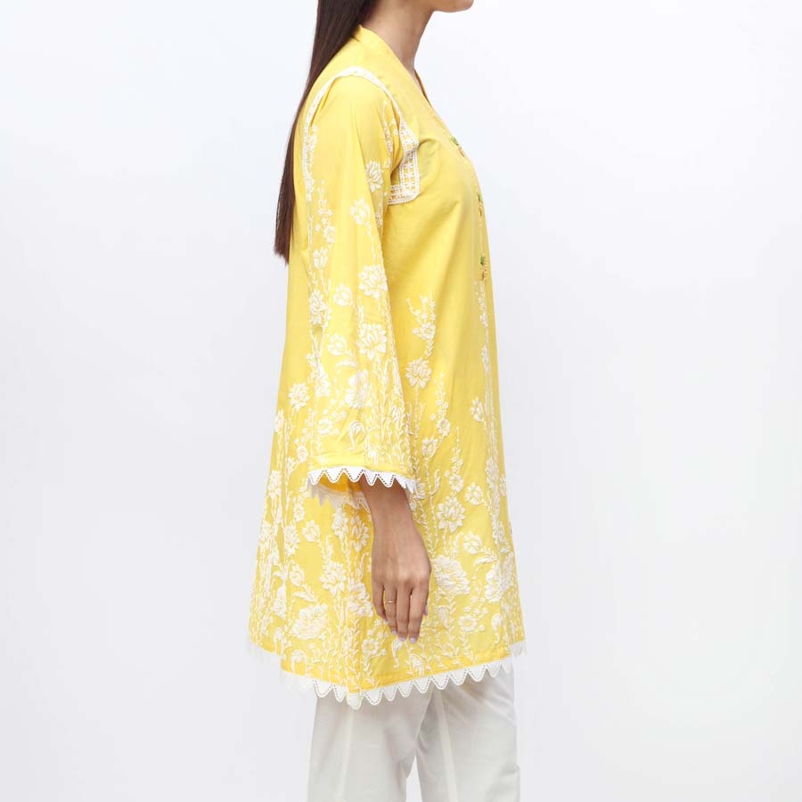 1PC- Puff Printed Cambric Shirt PS4001 - Image 3