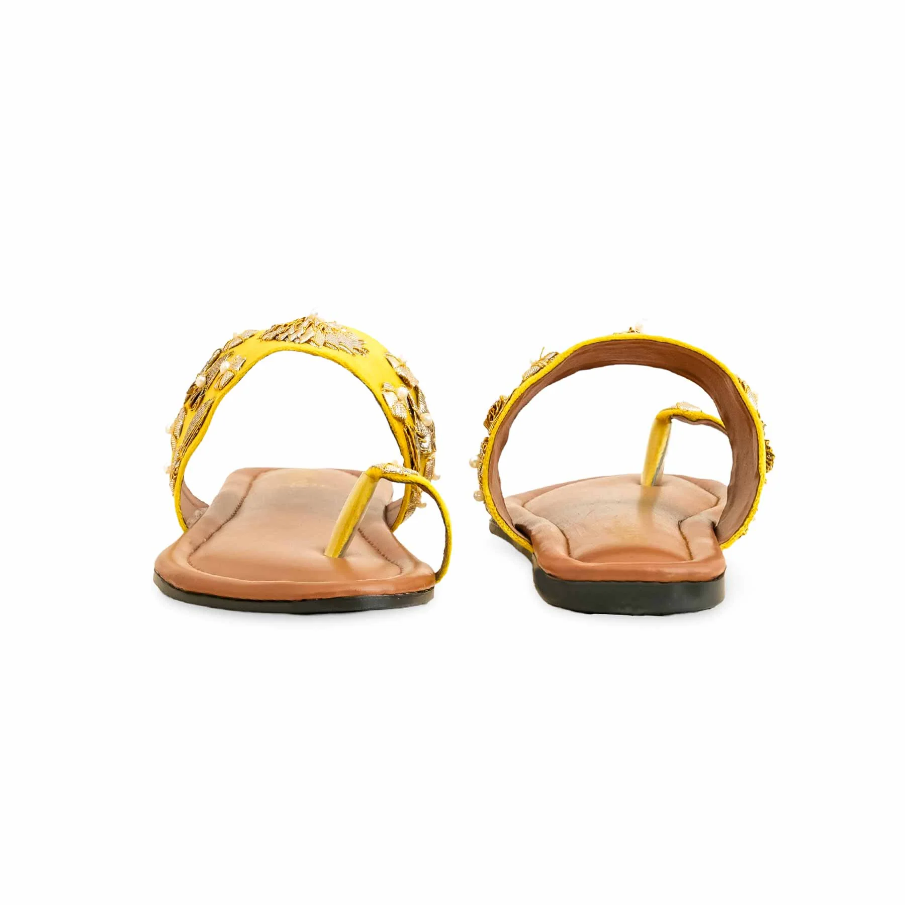 Yellow Casual Chappal For Women CL1518 - Image 4