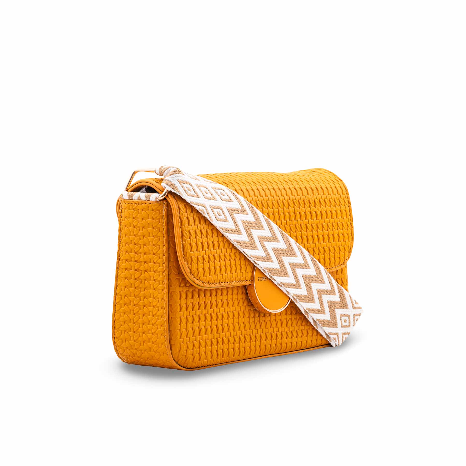 Yellow Casual Pouch For Women P97707 - Image 3