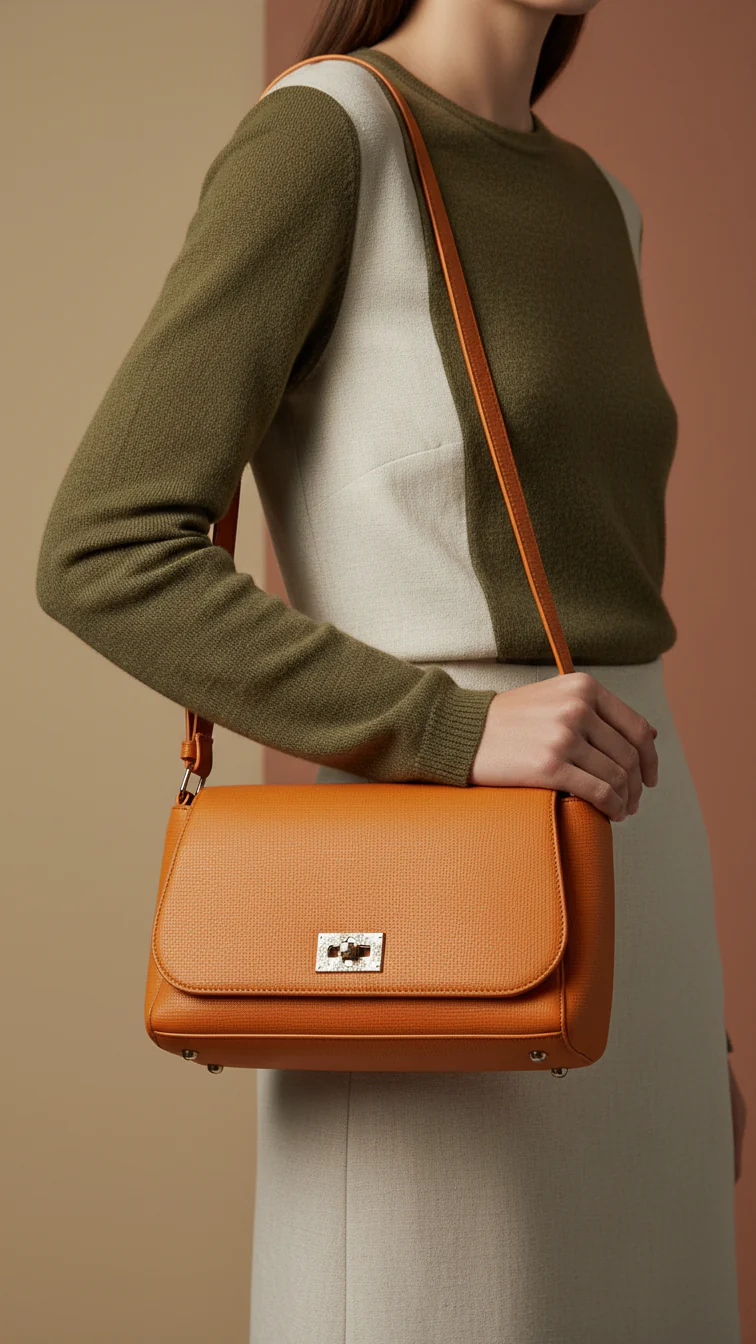 Yellow Casual Shoulder Bag For Women P55817