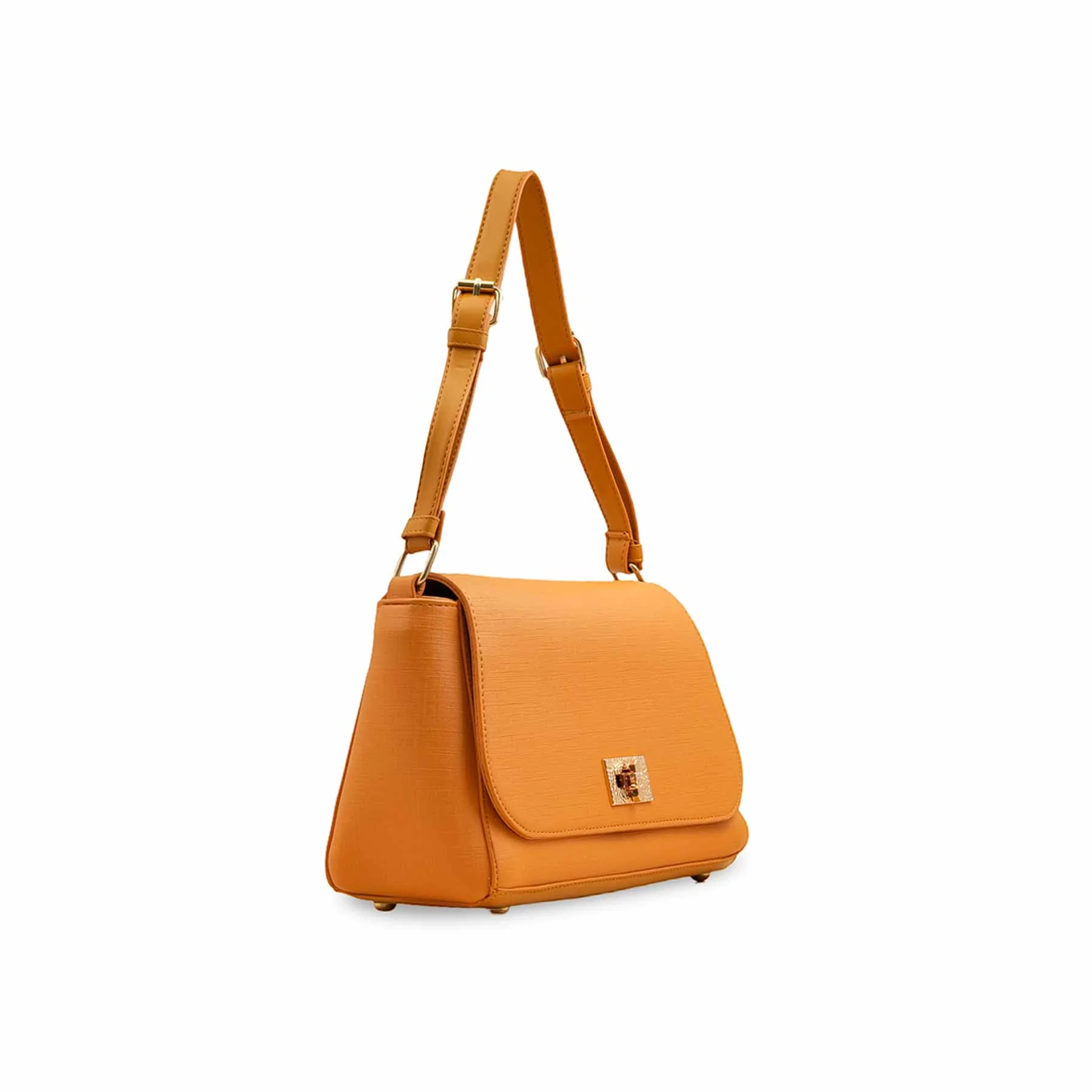 Yellow Casual Shoulder Bag For Women P55817 - Image 3