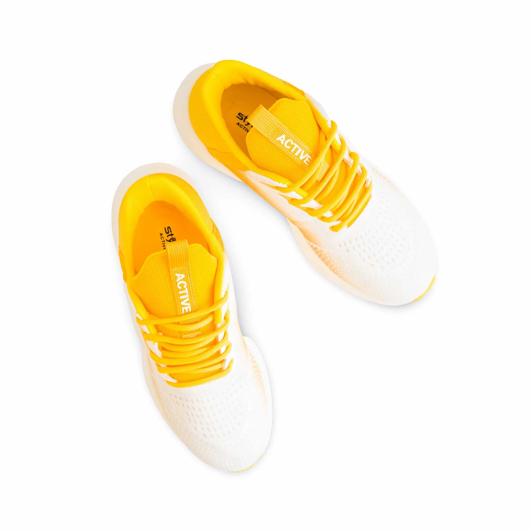 Yellow Casual Sneaker For Ladies AT7357 - Image 5