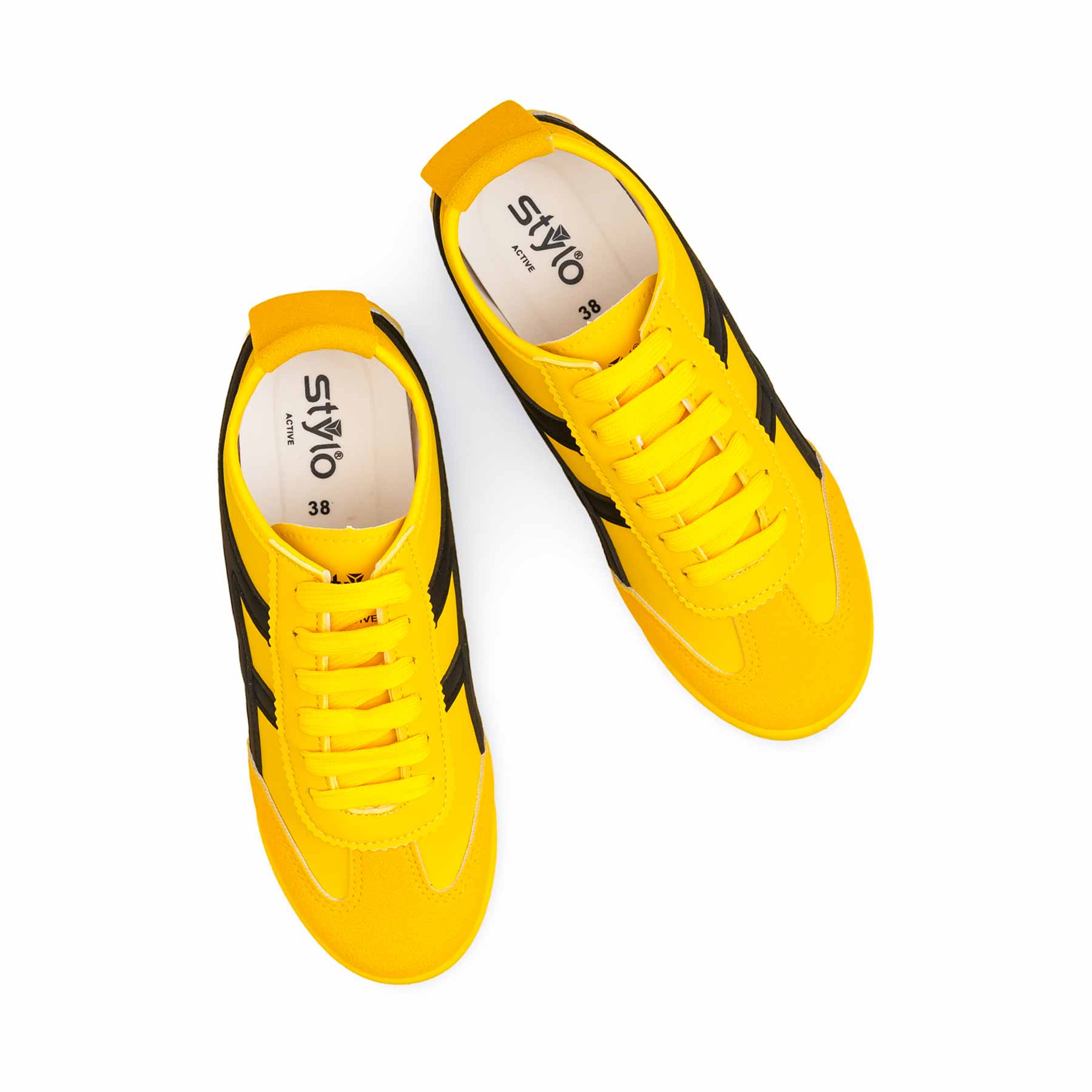 Yellow Casual Sneaker For Women AT7454 - Image 5