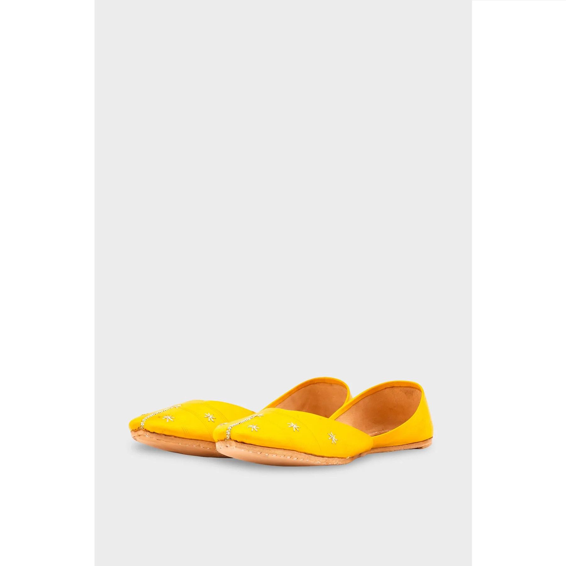 Yellow Leather Khussa EC8642 - Image 3