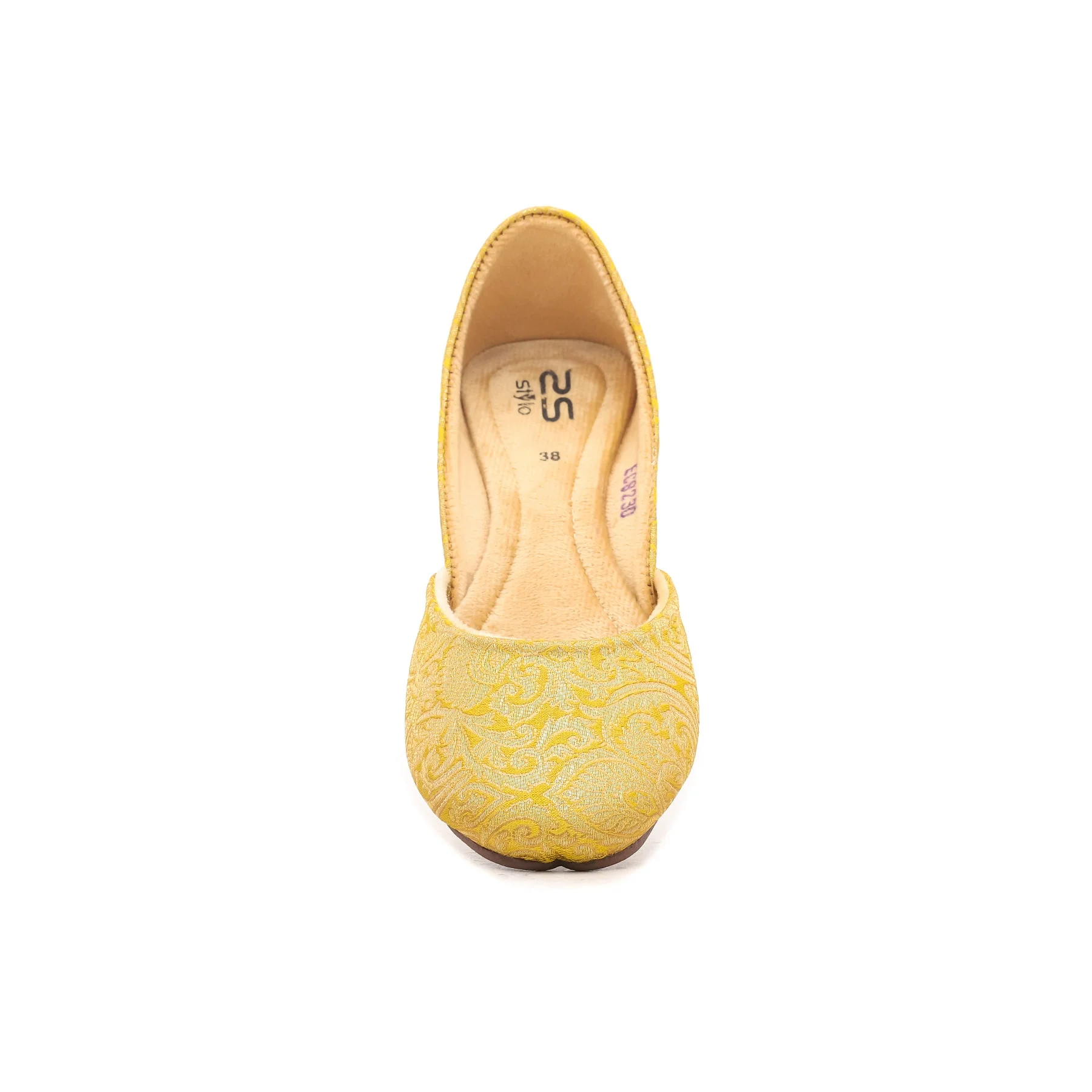 Yellow Fancy Khussa EC8230 - Image 3