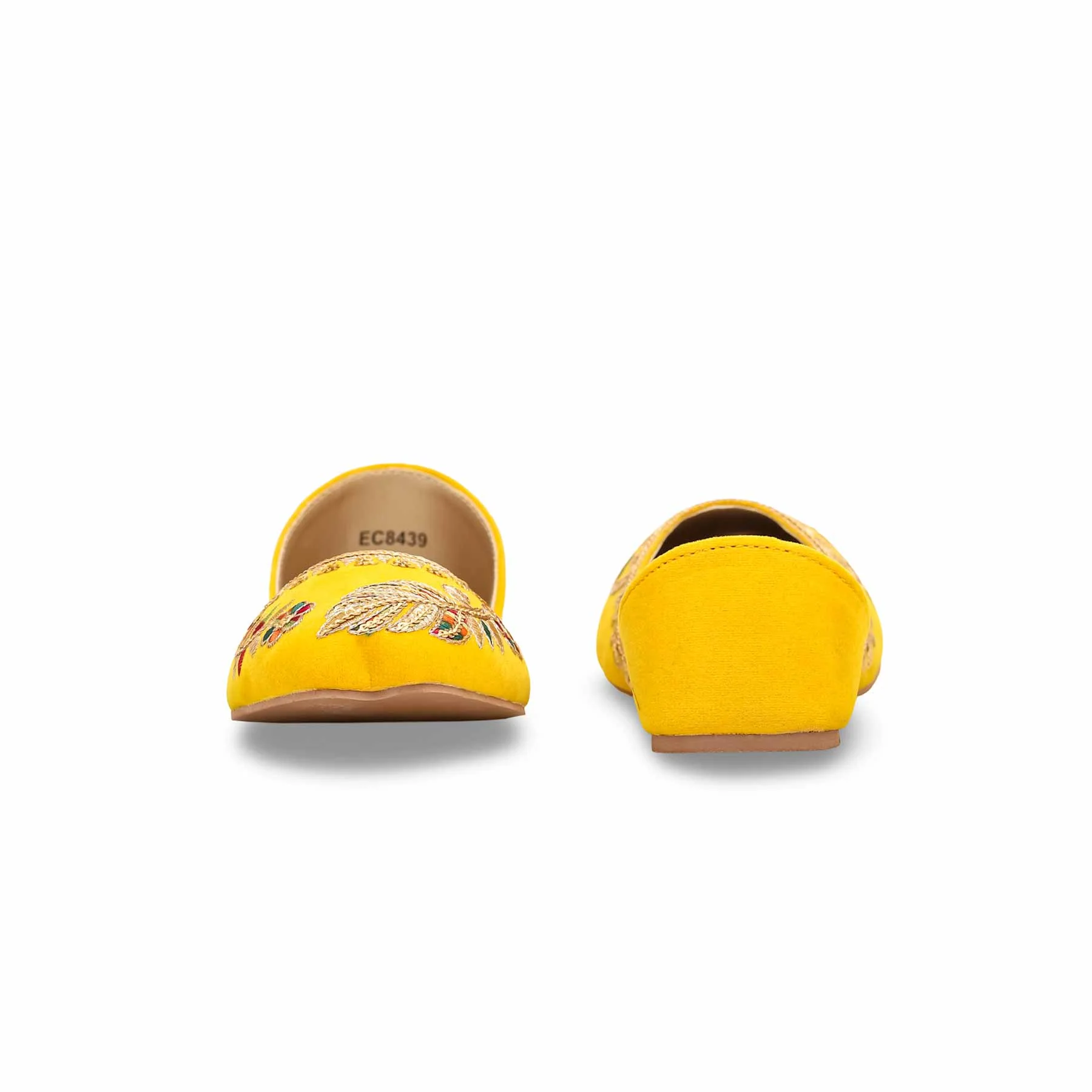 Yellow Fancy Khussa EC8439 - Image 3