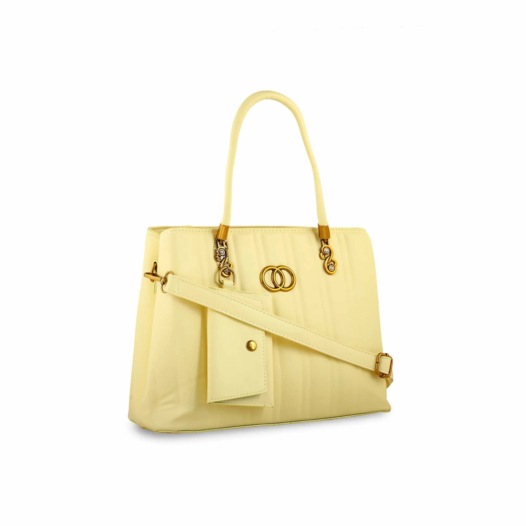 Yellow Formal Hand Bag For Ladies P36152 - Image 2