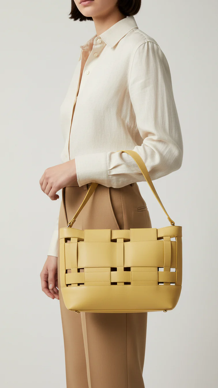 Yellow Formal Hand Bag For Women P55803
