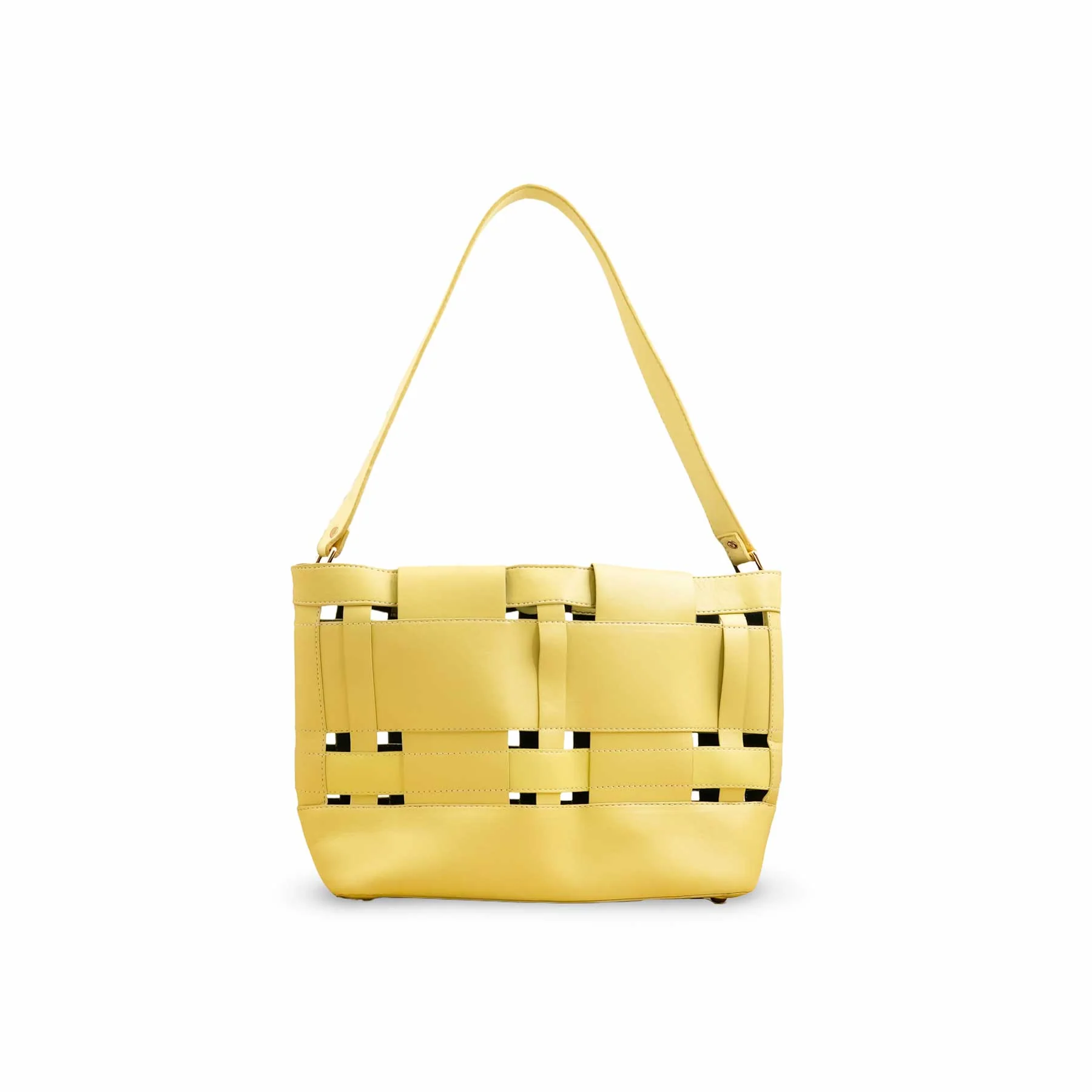 Yellow Formal Hand Bag For Women P55803 - Image 4