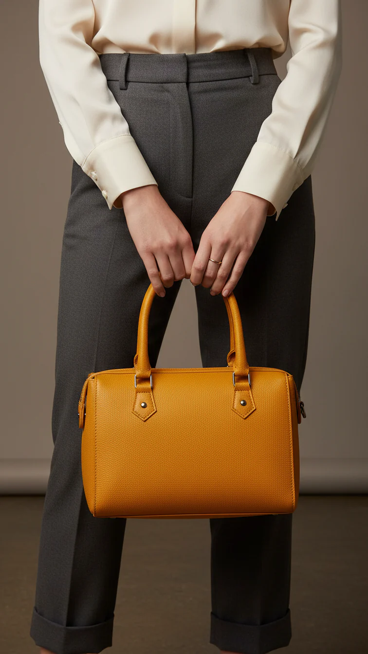 Yellow Formal Hand Bag P56243