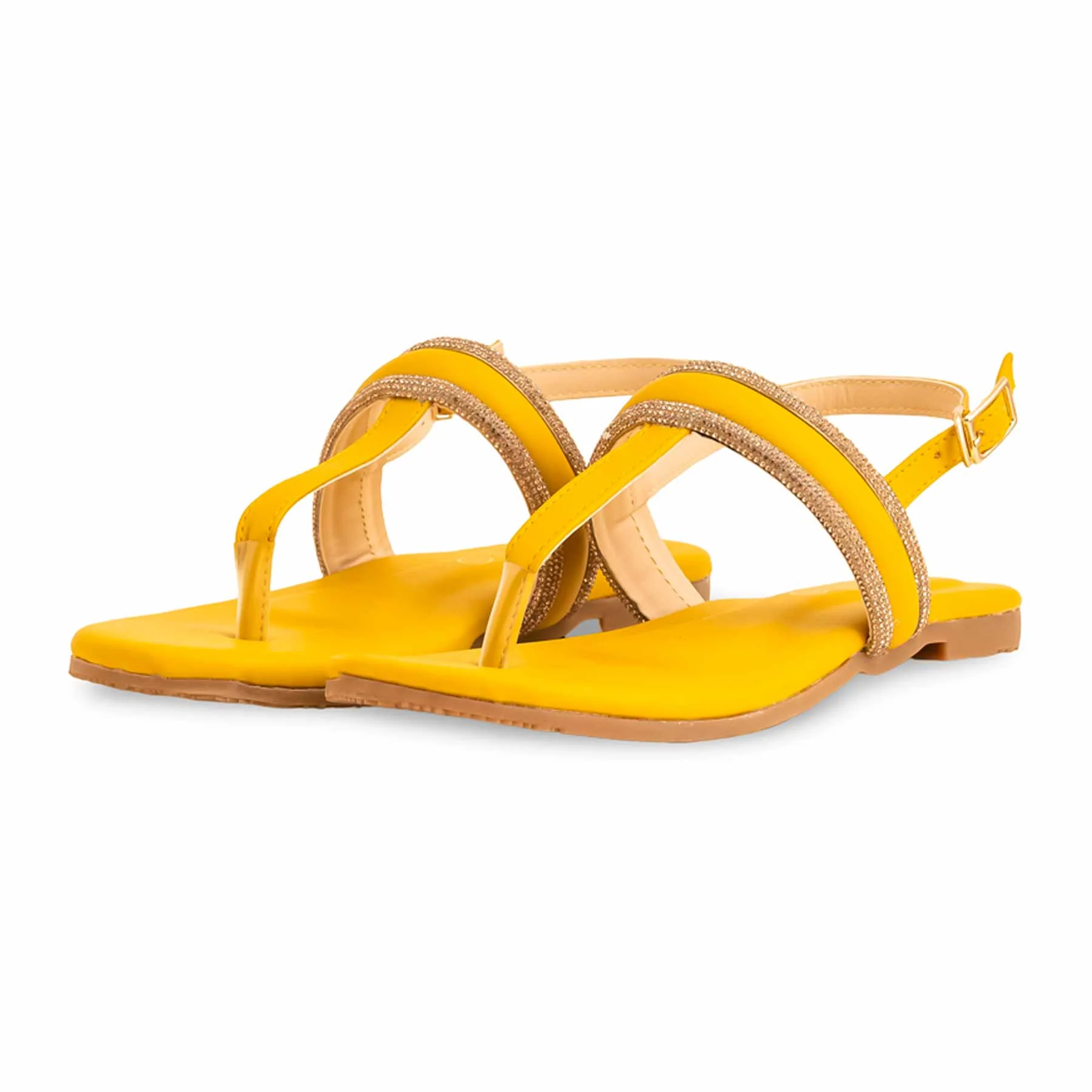 Yellow Formal Sandal For Ladies FR5378 - Image 3