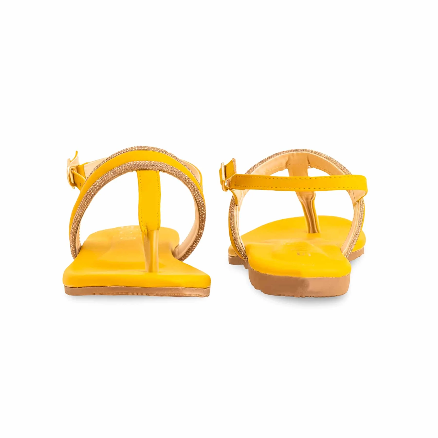 Yellow Formal Sandal For Ladies FR5378 - Image 4