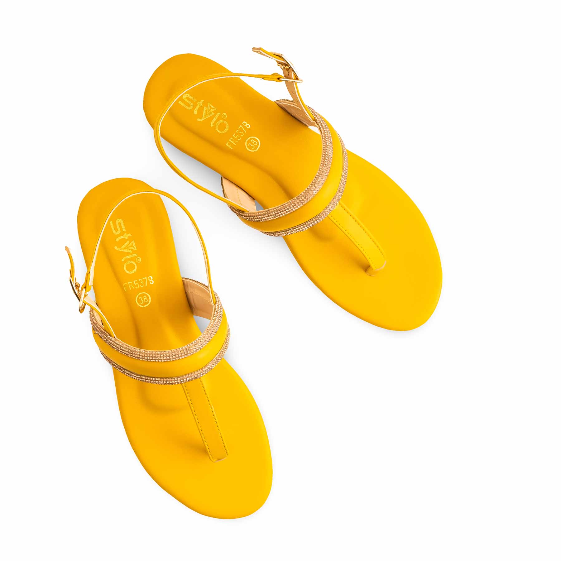 Yellow Formal Sandal For Ladies FR5378 - Image 5