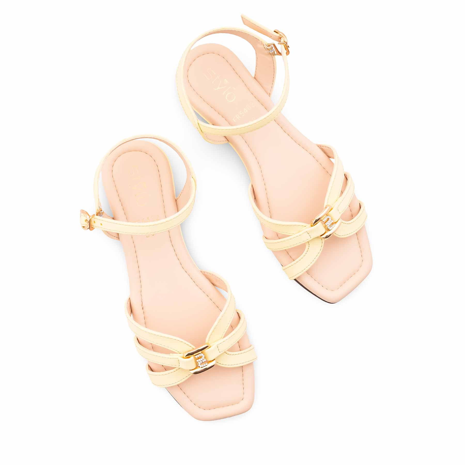 Yellow Formal Sandal For Women FR5482 - Image 5