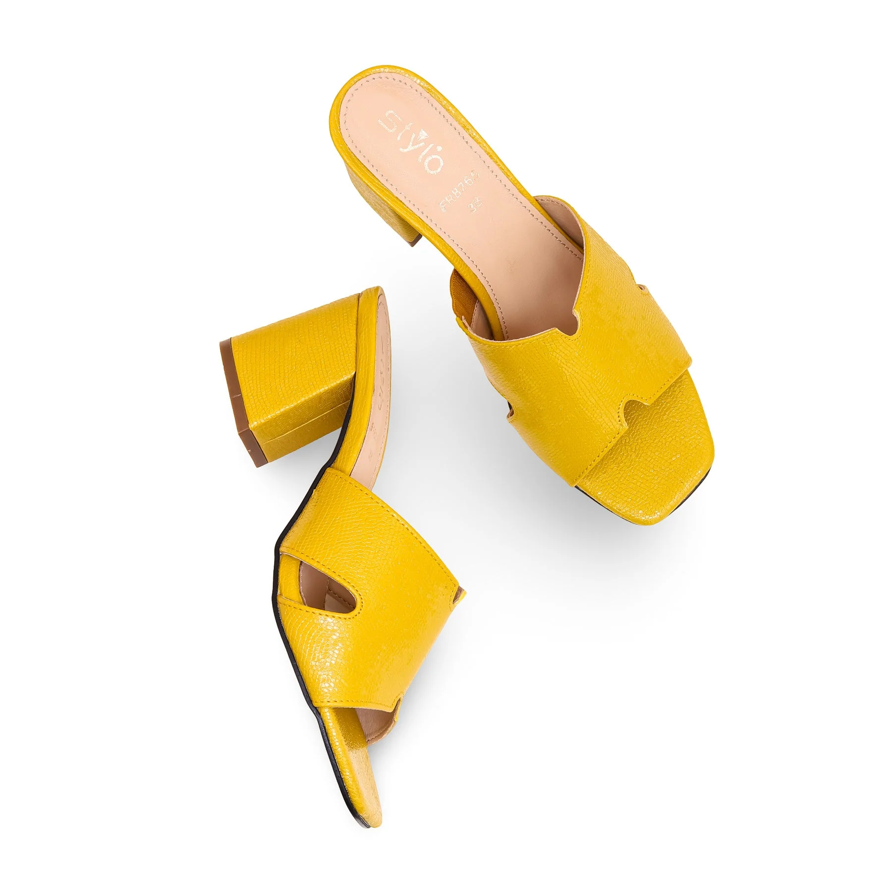 Yellow Formal Slipper FR8265 - Image 4