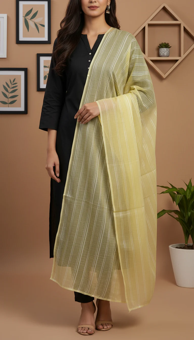 Yellow Summer Stole PD6107 - Image 2